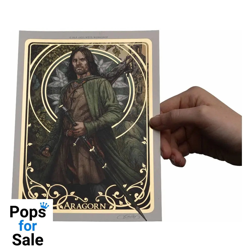 Lord of the Rings Art Print Aragorn Art Card 14 x 21 cm Limited Edition