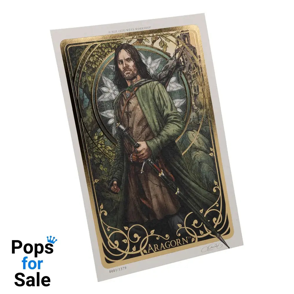 Lord of the Rings Art Print Aragorn Art Card 14 x 21 cm Limited Edition