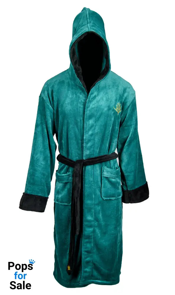 Lord of the Rings: Elven Mens Hooded Bathrobe Green & Gold