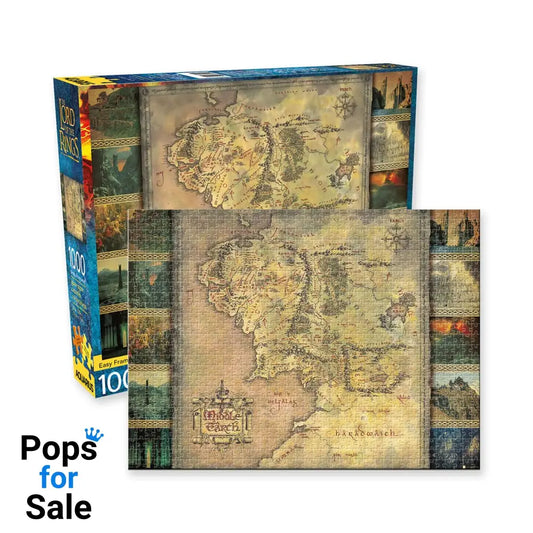 Lord of the Rings Jigsaw Puzzle Map (1000 pieces) Puzzles