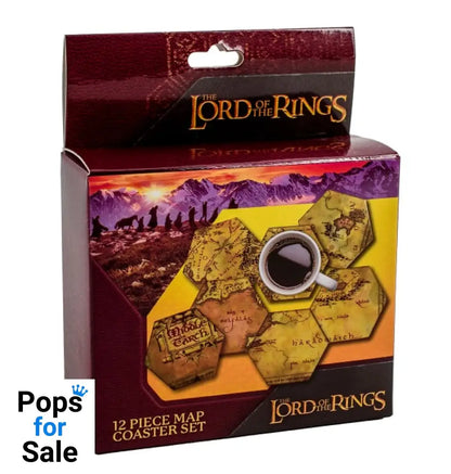 Lord of the Rings: Middle Earth Hex Map Coasters