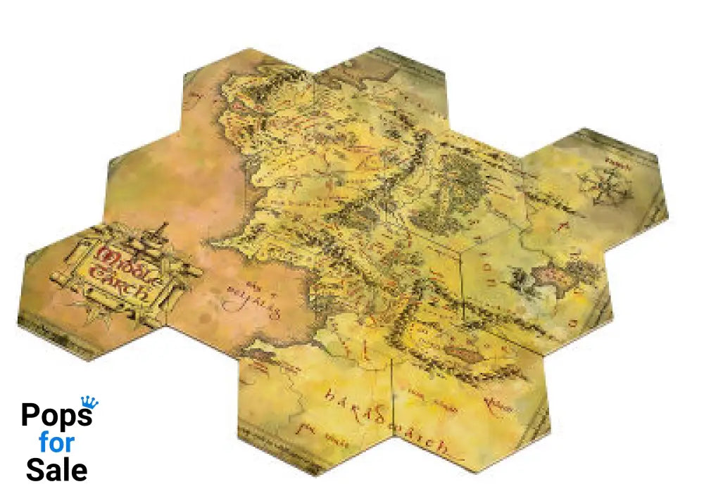 Lord of the Rings: Middle Earth Hex Map Coasters