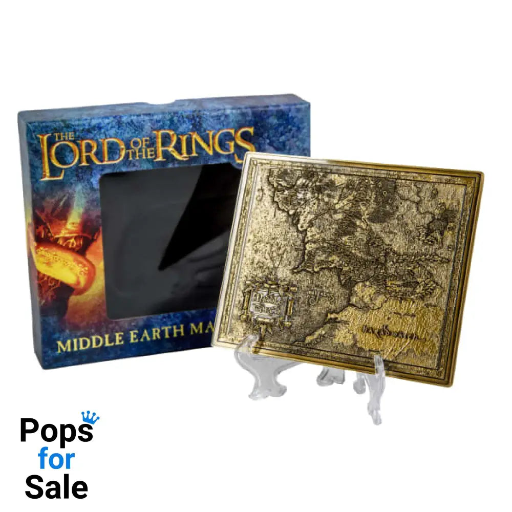 Lord of the Rings Middle Earth Metal Map