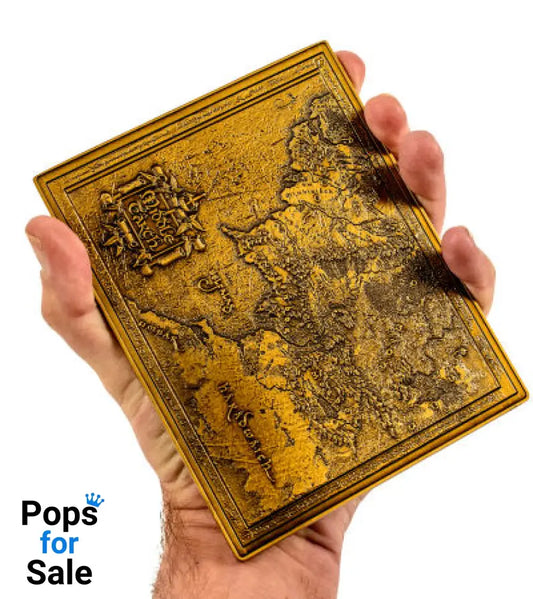 Lord of the Rings Middle Earth Metal Map