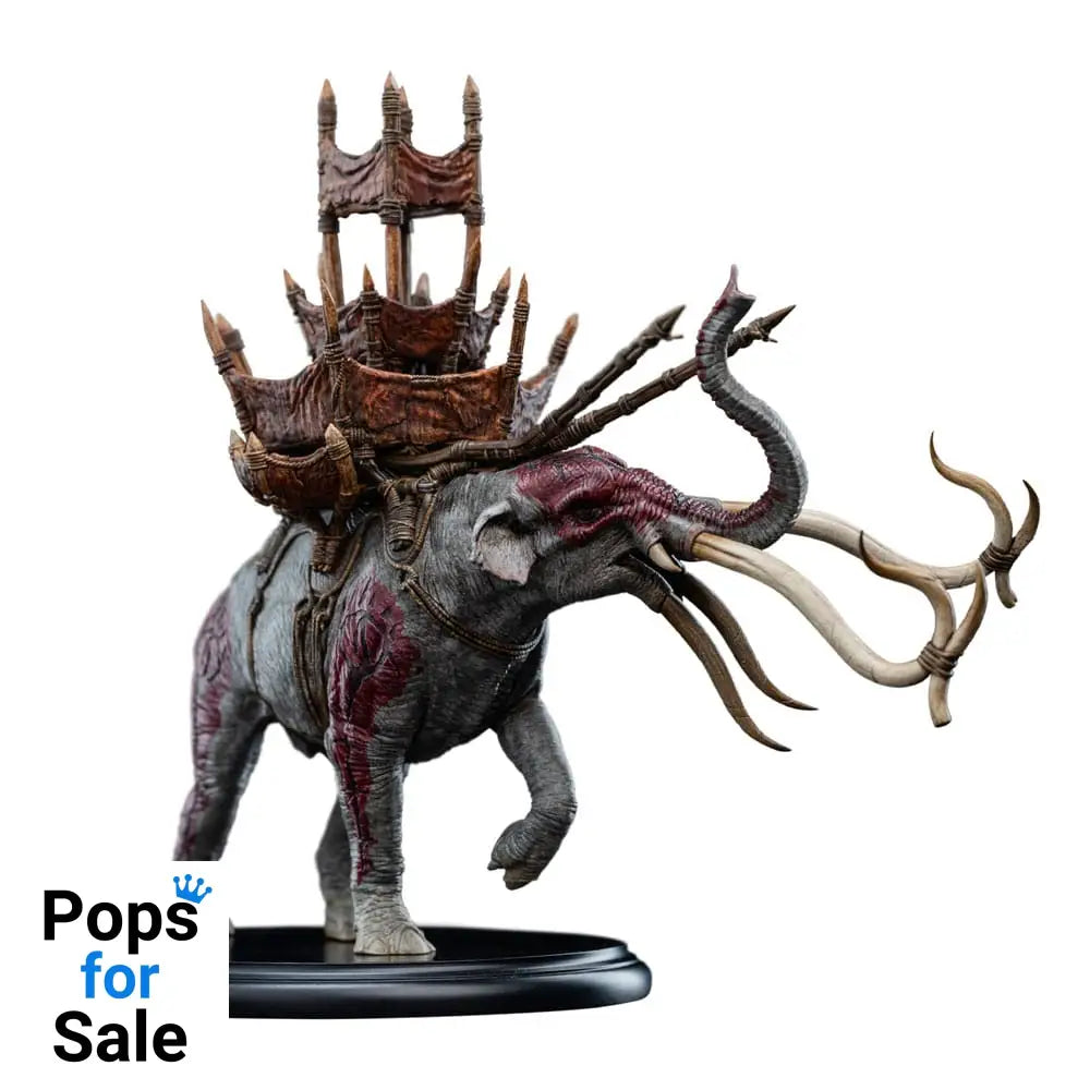 Lord of the Rings Mini Statue Mumak in Battle 17 cm