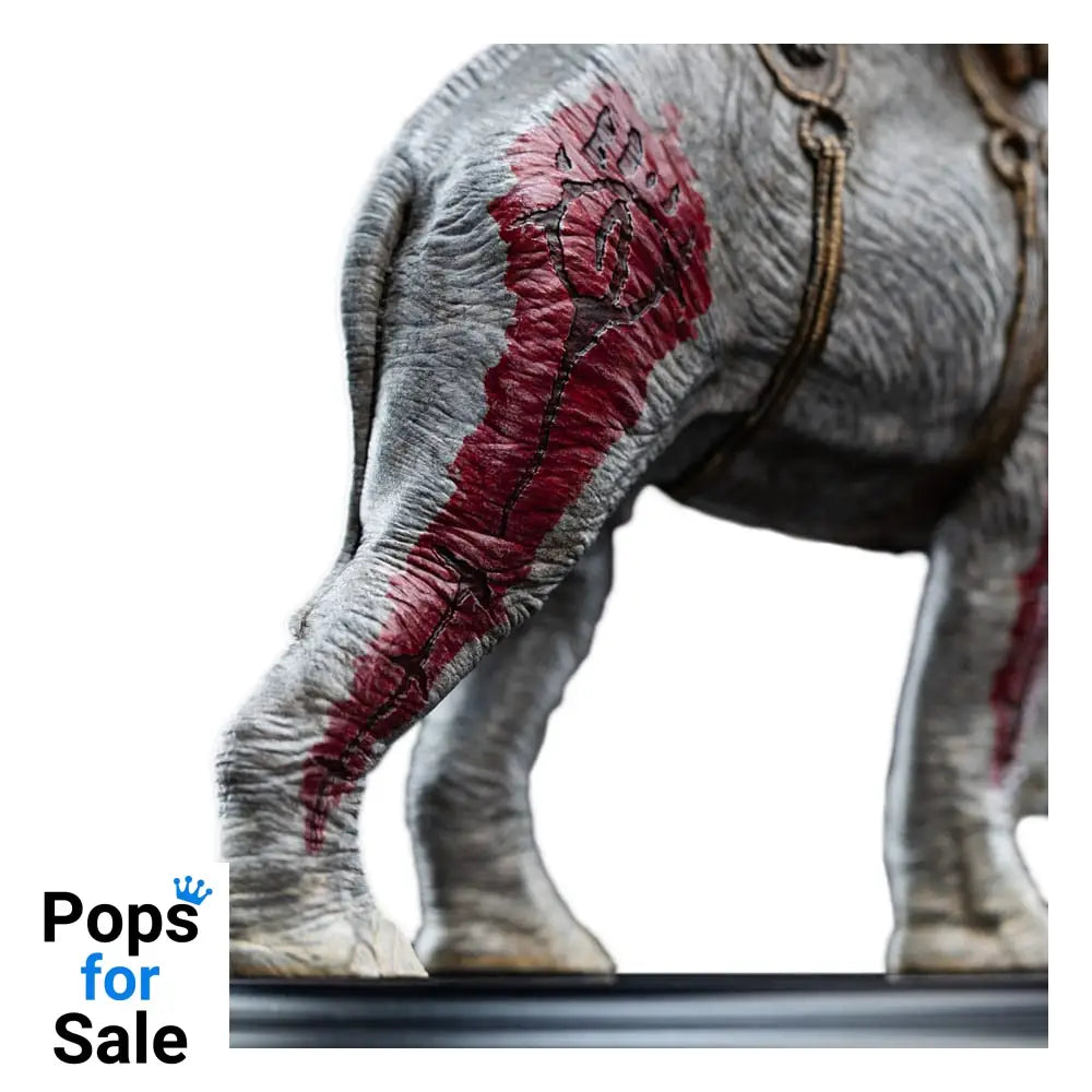 Lord of the Rings Mini Statue Mumak in Battle 17 cm