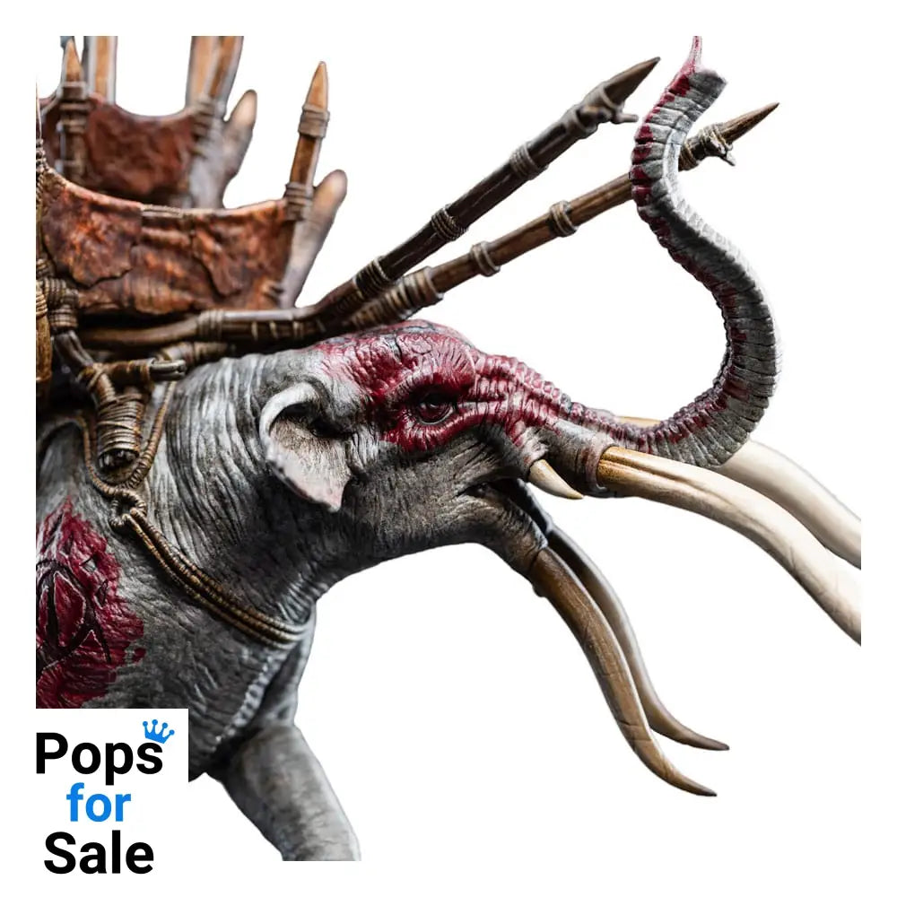 Lord of the Rings Mini Statue Mumak in Battle 17 cm