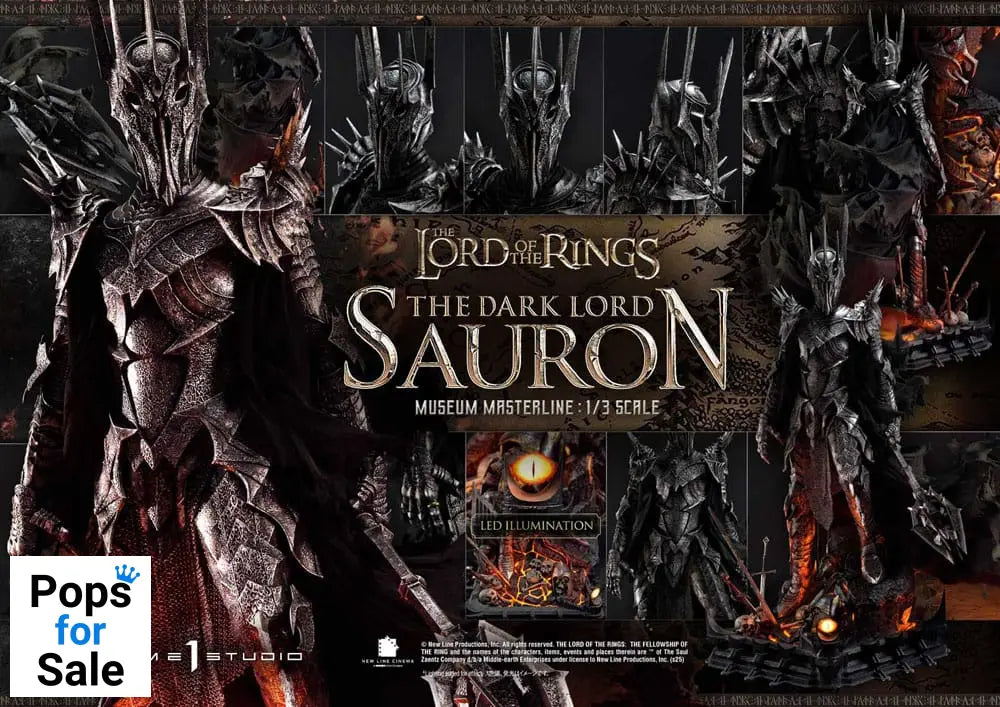 Lord of the Rings Museum Masterline Series Statue 1/3 The Dark Lord Sauron 117 cm