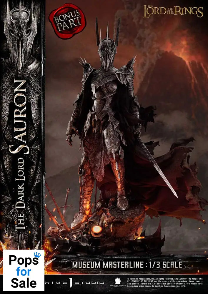 Lord of the Rings Museum Masterline Series Statue 1/3 The Dark Lord Sauron Bonus Version 117 cm