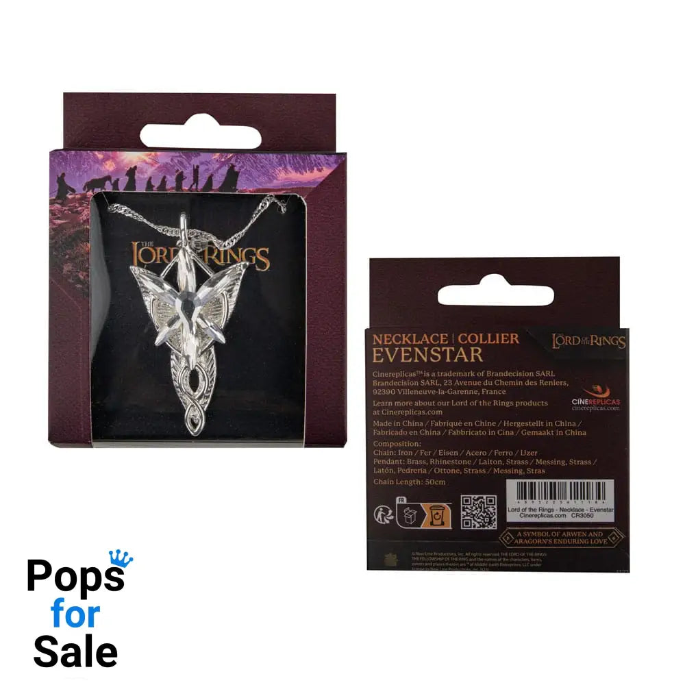 Lord of the Rings Necklace with Pendant Evenstar