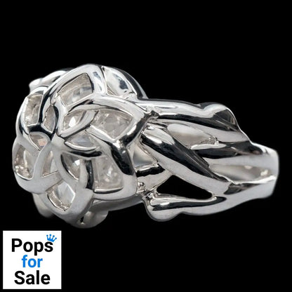 Lord of the Rings Nenya - The Ring of Galadriel (Sterling Silver) Size 9.75 Rings