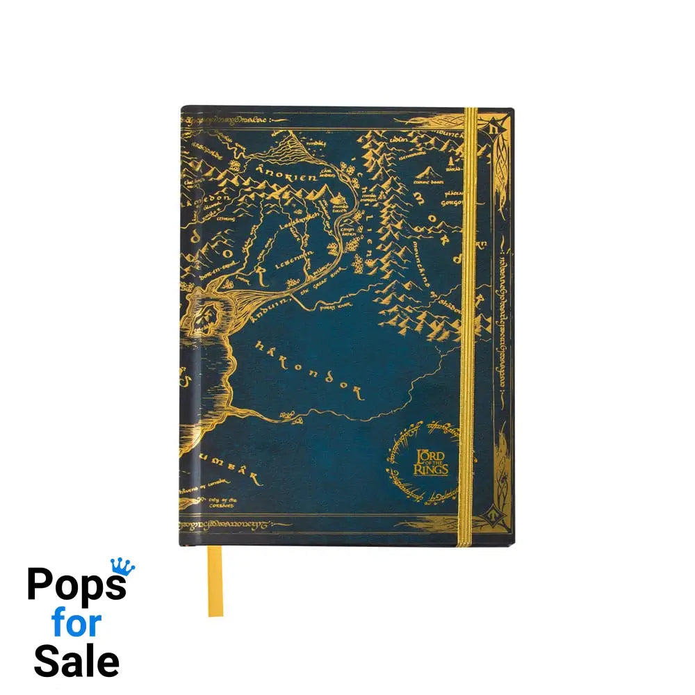 Lord of the Rings Notebook Map of Middle Earth