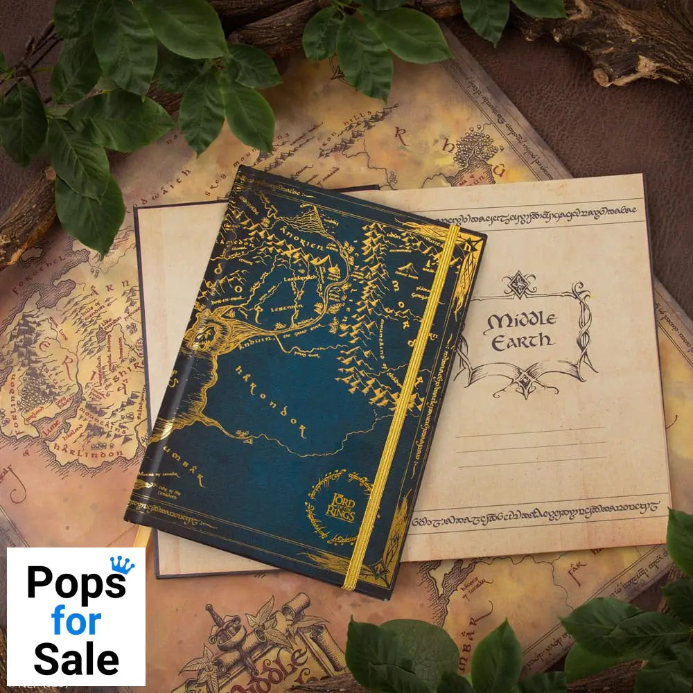 Lord of the Rings Notebook Map of Middle Earth