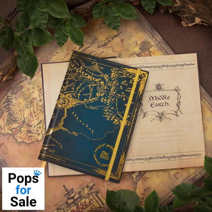 Lord of the Rings Notebook Map of Middle Earth