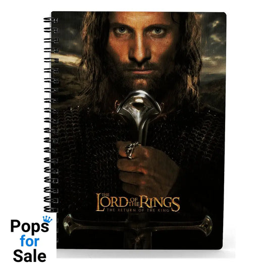 Lord of the Rings Notebook with 3D-Effect Aragorn Stationery