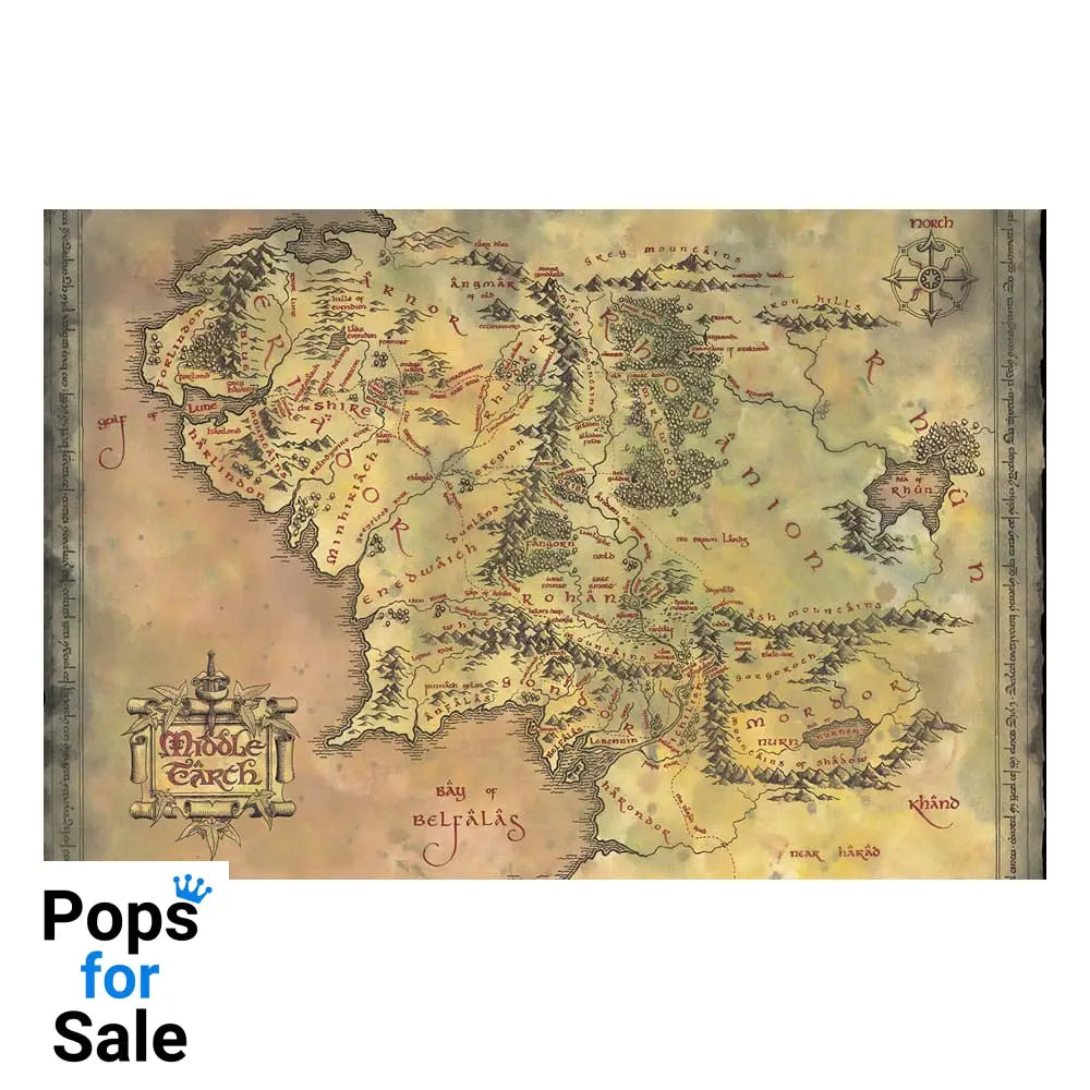 Lord of the Rings Poster Pack Middle Earth 61 x 91 cm (4) Posters & Wallscrolls