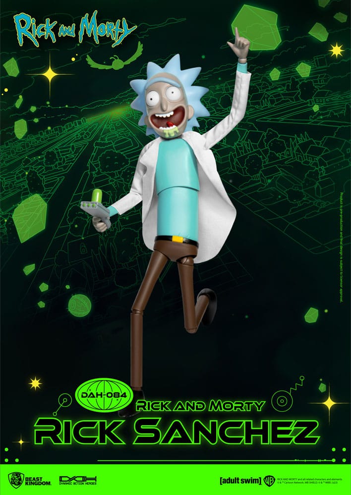 Rick and Morty Dynamic 8ction Heroes Action Figure 1/9 Rick Sanchez 23 cm - [NEW]