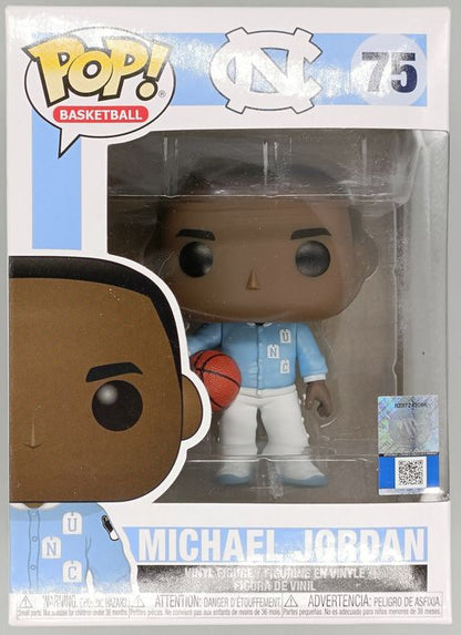 75 Michael Jordan (UNC- Warm Ups) - NBA - Funko POP - Box Damaged