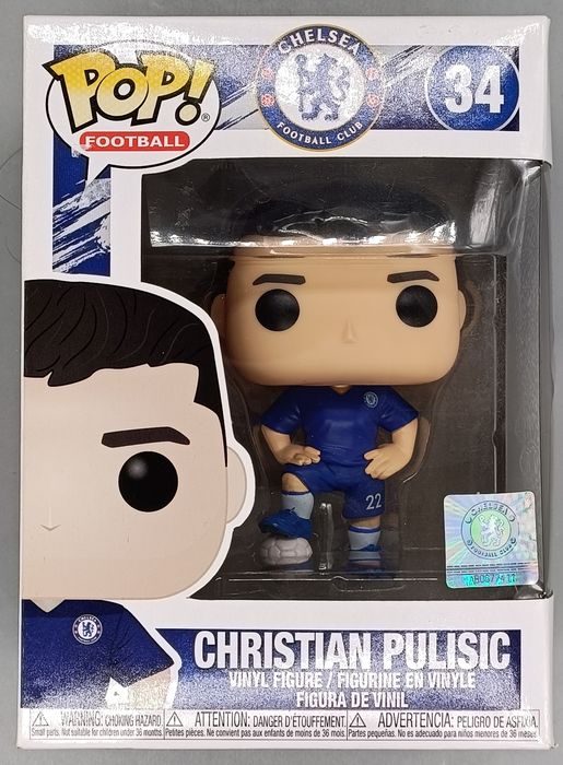 #34 Christian Pulisic - Chelsea Football Club - Box Damaged Funko POP