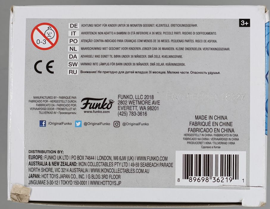 #289 Thanos (Blue) Chrome - Marvel Avengers: Infinity Box Damaged Funko POP