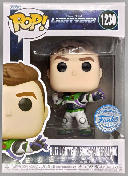 #1230 Buzz Lightyear (Space Ranger Alpha) Disney Ligh Box Damaged Funko POP
