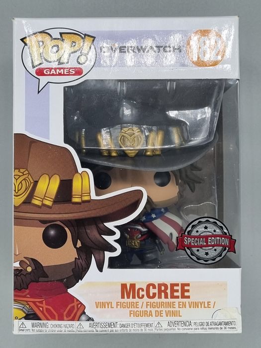 182 McCree (American) - Overwatch - Box Damaged Funko POP
