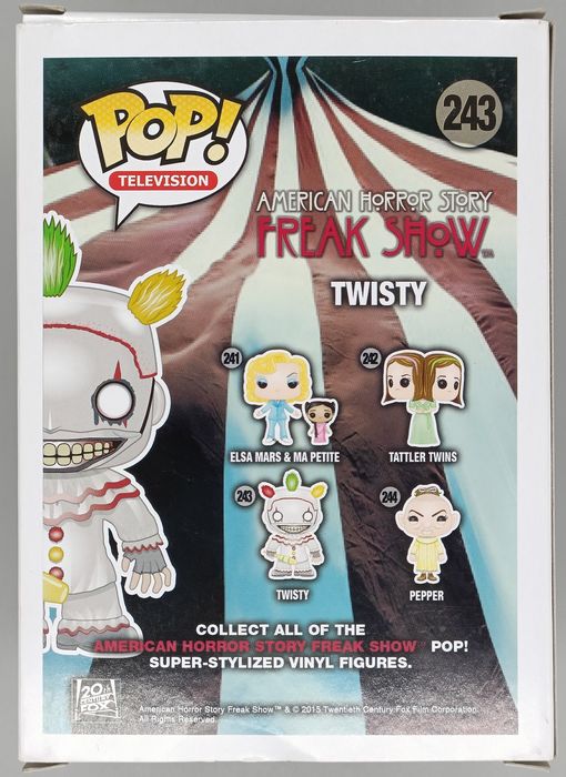#243 Twisty - American Horror Story Freak Show - Box Damaged Funko POP