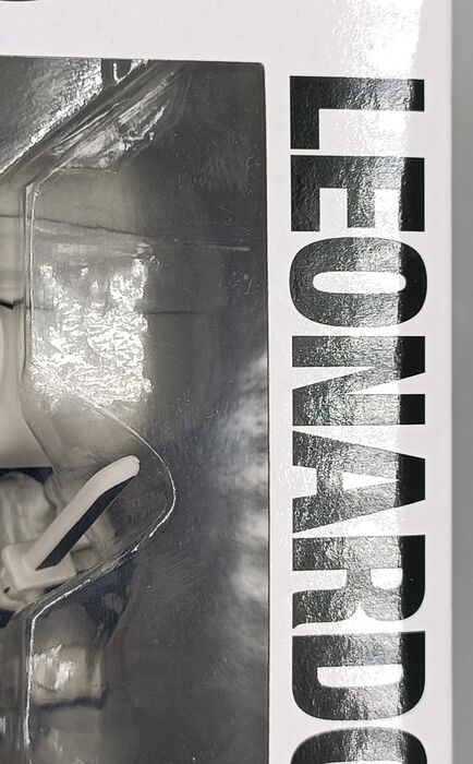 #32 Leonardo B&W Chase TMNT Teenage Mutant Ninja Turt Box Damaged Funko POP