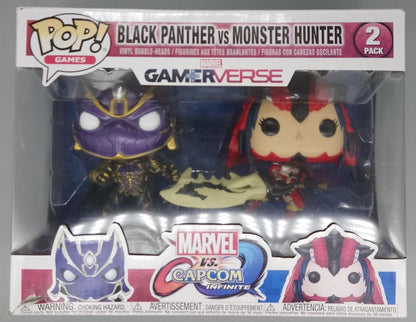 [2 Pack] Black Panther vs Monster Hunter - Marvel Box Damaged Funko POP