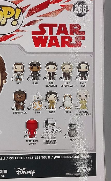 266 Luke Skywalker (Final Battle) Star Wars The Last Jedi Box Damaged Funko POP