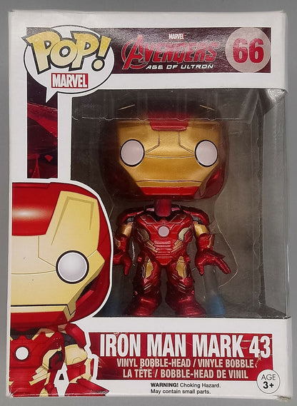 #66 Iron Man Mark 43 - Marvel Avengers Age Of Ultron Box Damaged Funko POP
