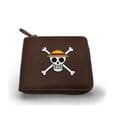 One Piece Wallet Man Zip Skull
