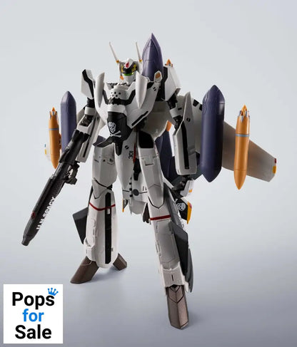 Macross 7 Hi-Metal R Action Figure VF-0S Phoenix (Roy Focker Use) & QF-2200D-B Ghost Set 14 cm Action figures