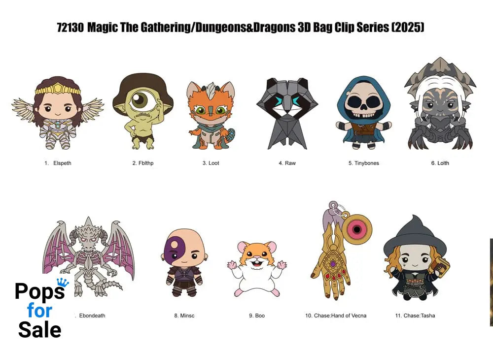 Magic the Gathering 3D PVC Bag Clips Series 1 Display (24)