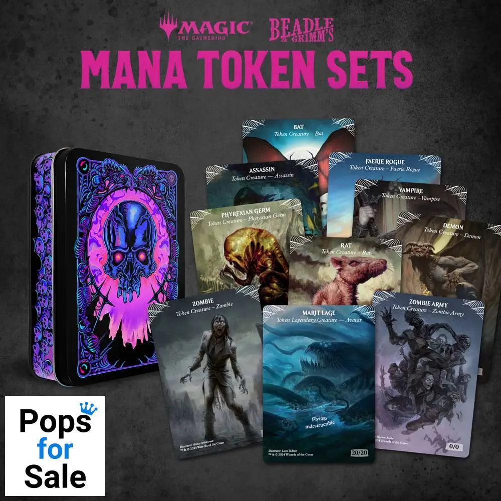 Magic the Gathering Dice and Token Pack Black Mana