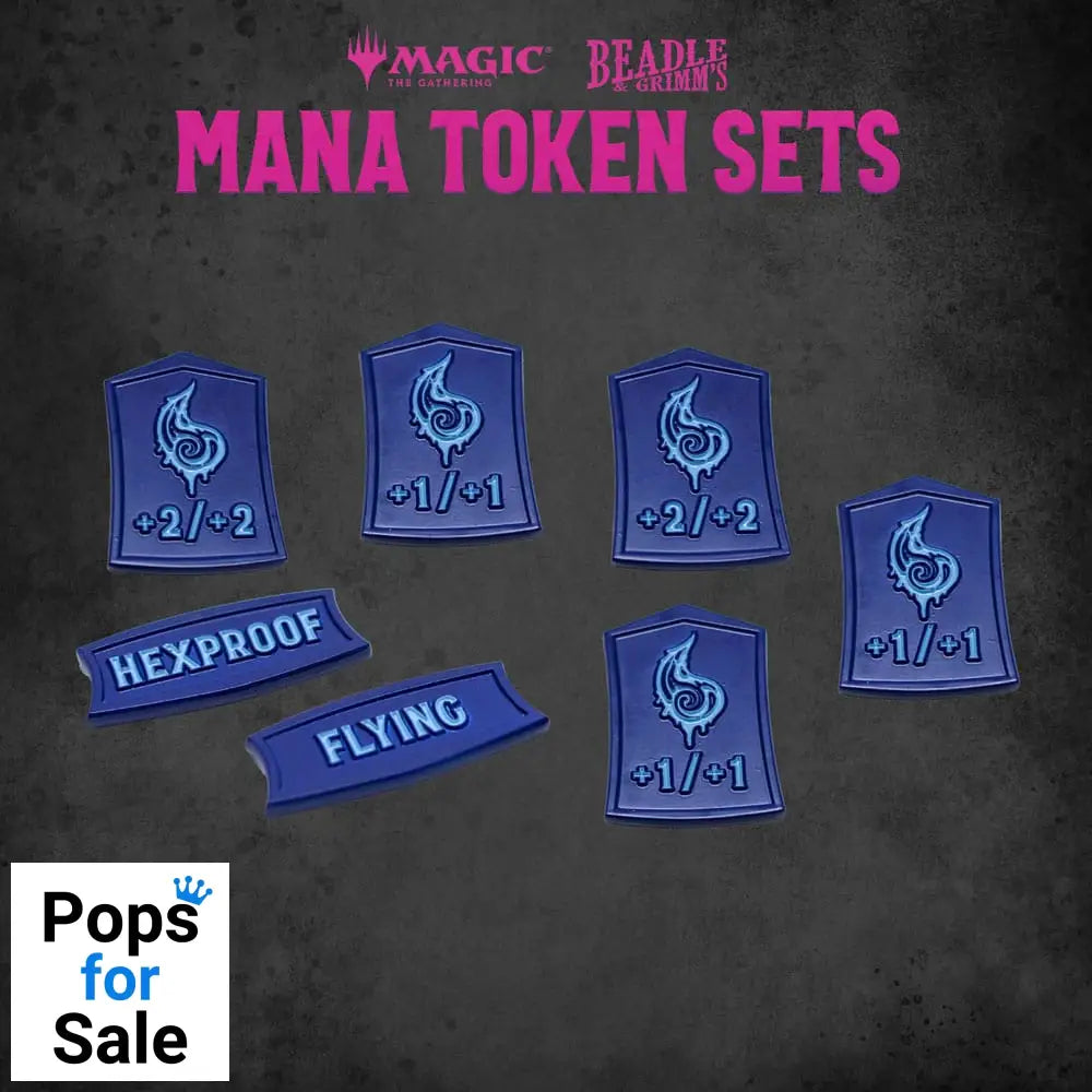 Magic the Gathering Dice and Token Pack Blue Mana Miniature Gaming & Tabletop