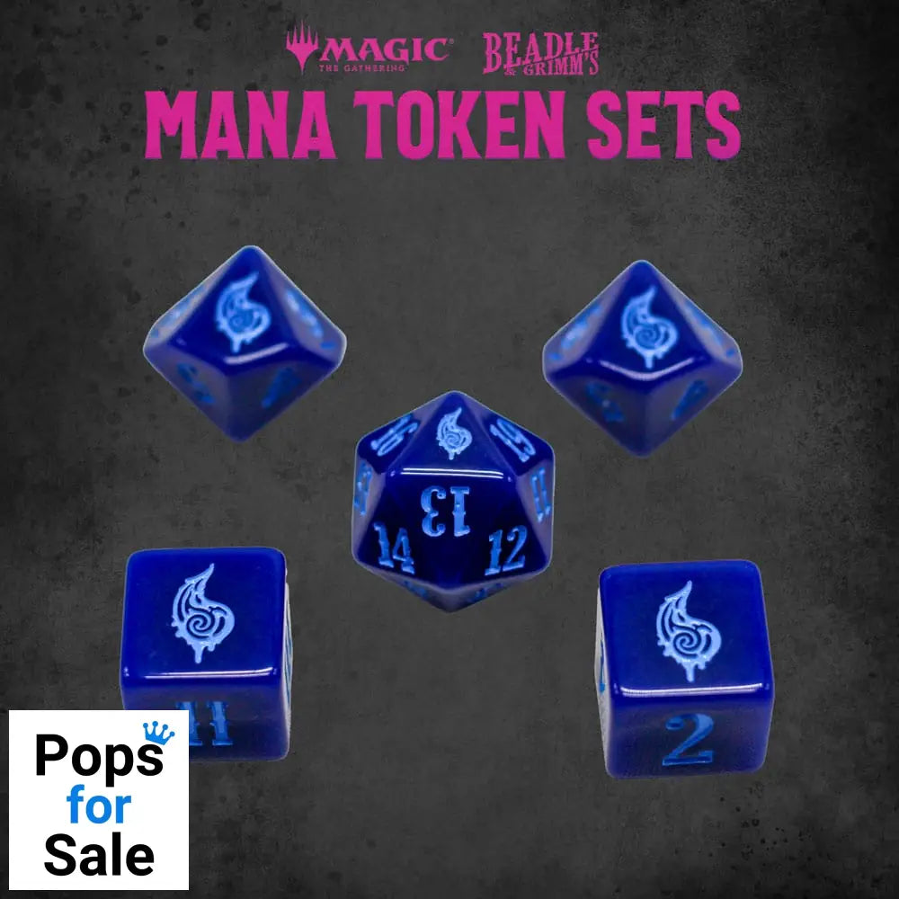 Magic the Gathering Dice and Token Pack Blue Mana
