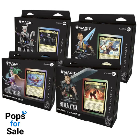 Magic the Gathering Final Fantasy Commander Decks Display (4) italian