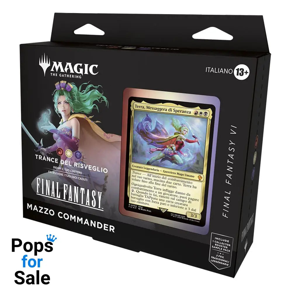 Magic the Gathering Final Fantasy Commander Decks Display (4) italian Trading cards
