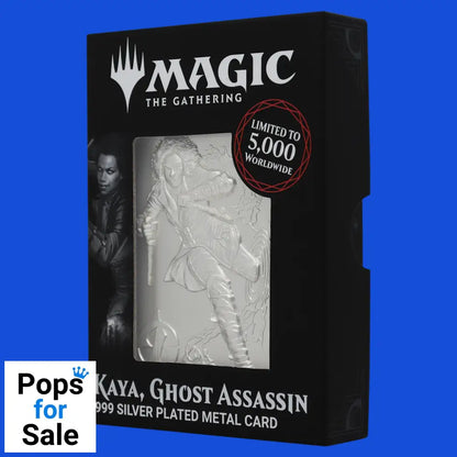 Magic the Gathering Limited Edition.999 Silver Plated Kaya Ghost Assassin Ingot Ingot