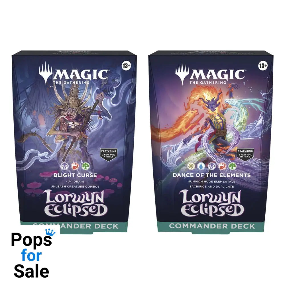 Magic the Gathering Lorwyn Eclipsed Commander Decks Display (4) english Trading cards