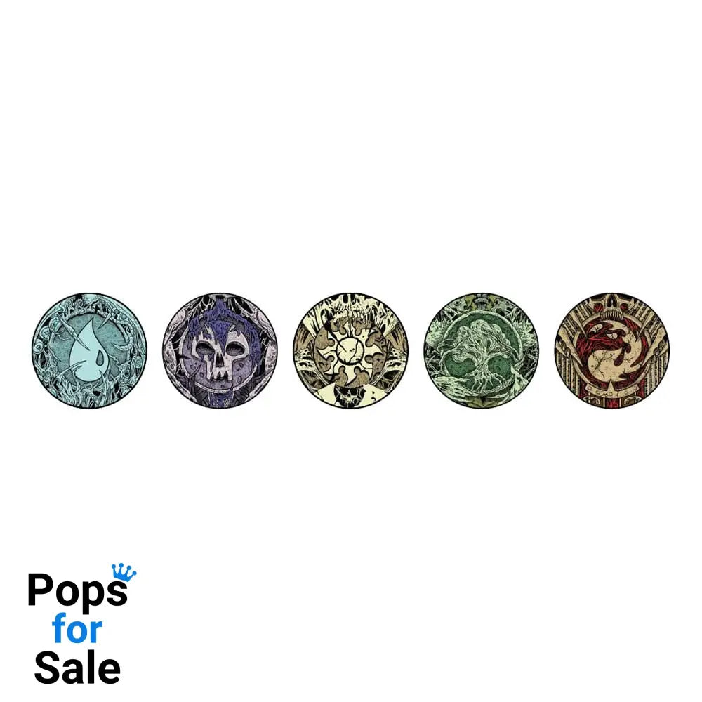 Magic: The Gathering Pins Blind Box Mystery Phyrexia Infected Lands Assortment (10)