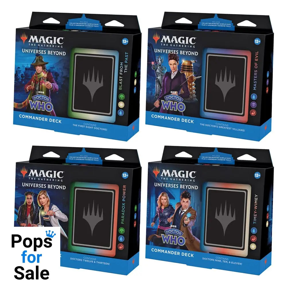 Magic the Gathering Universes Beyond: Doctor Who Commander Decks Display (4) english Trading cards