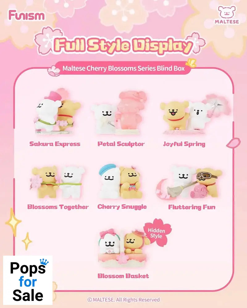 Maltese Cherry Blossoms Series Mini Figures 10 cm Display (6)
