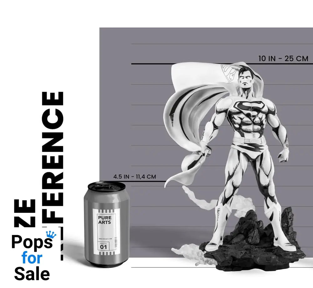 Man of Steel PX PVC Statue 1/8 SDCC 2024 Superman Black & White Version 36 cm