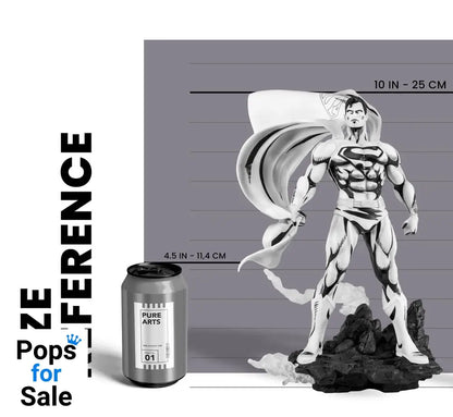 Man of Steel PX PVC Statue 1/8 SDCC 2024 Superman Black & White Version 36 cm