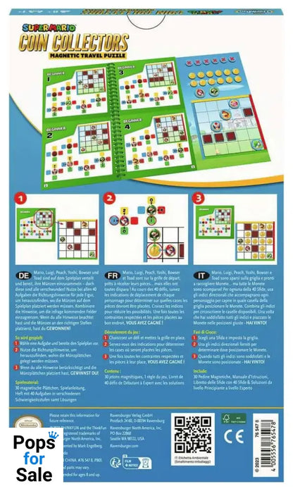 Mario Kart Magnetic Travel Game Coin Collectors *DE-FR-IT Version*