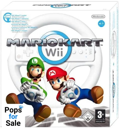 Mario Kart with Wii Wheel for Nintendo Wii - [No Box]
