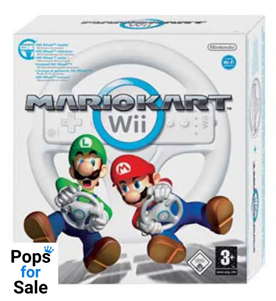 Mario Kart with Wii Wheel for Nintendo Wii - [No Box]