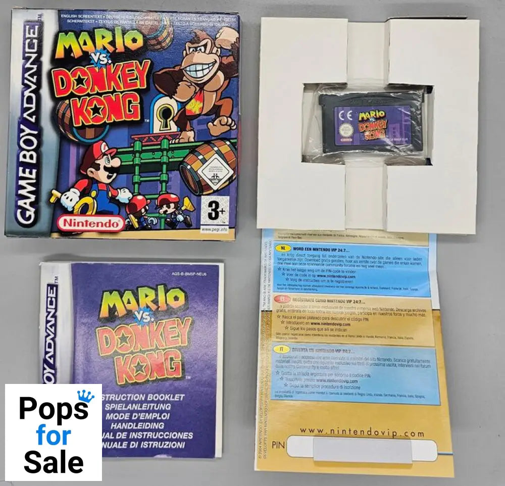 Mario vs. Donkey Kong For Nintendo GameBoy Advance (GBA)